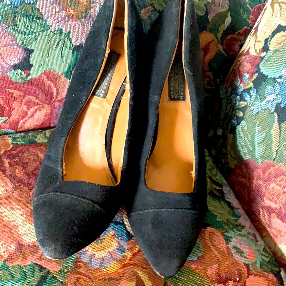 Gently worn black wedge heel size 7